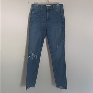 MADEWELL high rise skinny jeans
